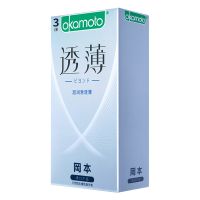 （安全套）冈本超润滑透薄三支体验装避孕套新品